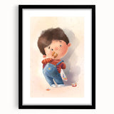 Charming Boy Nursery Canvas Prints - Framed Baby Room Art