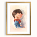 Charming Boy Nursery Canvas Prints - Framed Baby Room Art