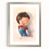 Charming Boy Nursery Canvas Prints - Framed Baby Room Art