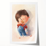 Charming Boy Nursery Canvas Prints - Framed Baby Room Art