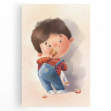 Charming Boy Nursery Canvas Prints - Framed Baby Room Art