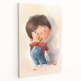 Charming Boy Nursery Canvas Prints - Framed Baby Room Art