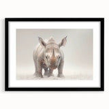 Adorable Baby Rhino Wall Art - Perfect for Kids Room Decor