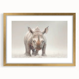 Adorable Baby Rhino Wall Art - Perfect for Kids Room Decor