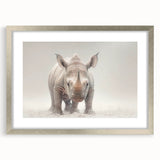 Adorable Baby Rhino Wall Art - Perfect for Kids Room Decor