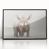 Adorable Baby Rhino Wall Art - Perfect for Kids Room Decor