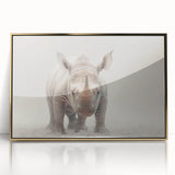 Adorable Baby Rhino Wall Art - Perfect for Kids Room Decor