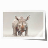 Adorable Baby Rhino Wall Art - Perfect for Kids Room Decor