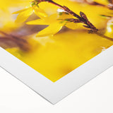 Art deco poster featuring a stylized spring scene in pastel colors on rolled canvas, ideal for dining room wall art.