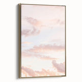 Framed canvas depicting a vintage landscape painting in muted gold tones, ideal for bedroom wall art.