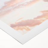 Art deco poster featuring a summer landscape with bold green and yellow tones on rolled canvas.