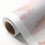 Art deco poster featuring a summer scene in pastel shades on rolled canvas, ideal for nursery wall art.