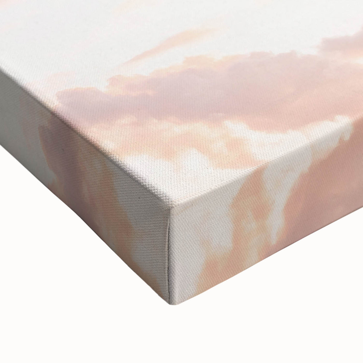 Large art depicting a black and white landscape painting on stretched canvas, ideal for bedroom wall decor.