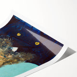 Extra large rolled canvas featuring line art flowers in black on a white background, suitable for large living room wall art.