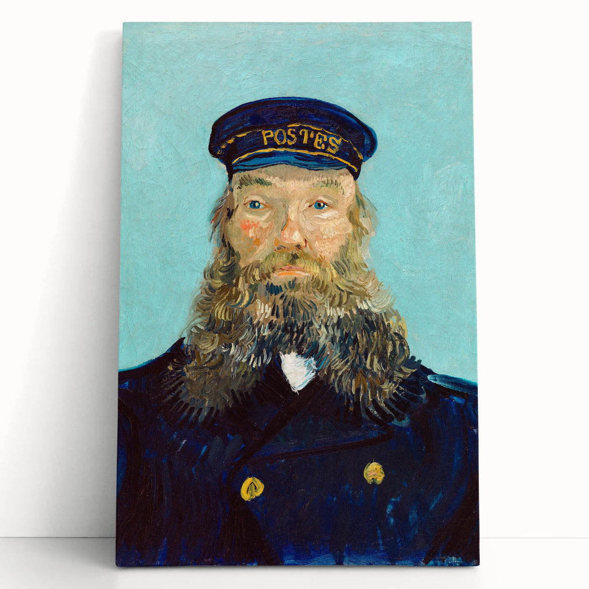 Large black and white stretched canvas featuring Van Gogh's 'Starry Night', ideal for kitchen wall art.