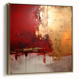 Framed abstract strokes wall art in silver and gold tones, showcasing modern design elements on a textured canvas, ideal for contemporary home decor.