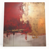 Abstract strokes wall art on stretched canvas, showcasing vibrant colors and dynamic patterns, perfect for modern home decor and artistic expression.