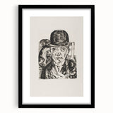 Modern Wall Art - Max Beckmann’s Self-Portrait in Bowler Hat Print