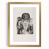 Modern Wall Art - Max Beckmann’s Self-Portrait in Bowler Hat Print