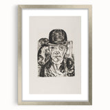 Modern Wall Art - Max Beckmann’s Self-Portrait in Bowler Hat Print