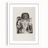 Modern Wall Art - Max Beckmann’s Self-Portrait in Bowler Hat Print