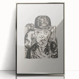 Modern Wall Art - Max Beckmann’s Self-Portrait in Bowler Hat Print