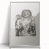 Modern Wall Art - Max Beckmann’s Self-Portrait in Bowler Hat Print