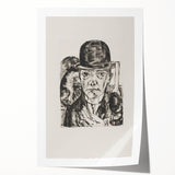 Modern Wall Art - Max Beckmann’s Self-Portrait in Bowler Hat Print