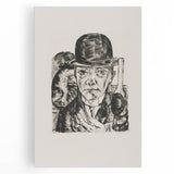 Modern Wall Art - Max Beckmann’s Self-Portrait in Bowler Hat Print