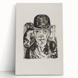 Modern Wall Art - Max Beckmann’s Self-Portrait in Bowler Hat Print