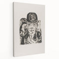 Modern Wall Art - Max Beckmann’s Self-Portrait in Bowler Hat Print