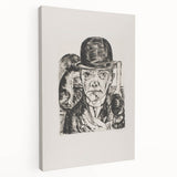 Modern Wall Art - Max Beckmann’s Self-Portrait in Bowler Hat Print