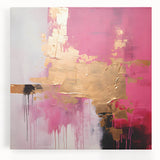 Abstract strokes wall art on stretched canvas, showcasing vibrant colors and dynamic patterns, perfect for modern home decor and artistic interiors.