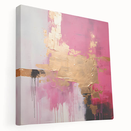 Abstract strokes wall art on stretched canvas showcasing vibrant colors in a modern design. Ideal for contemporary home decor and art enthusiasts.