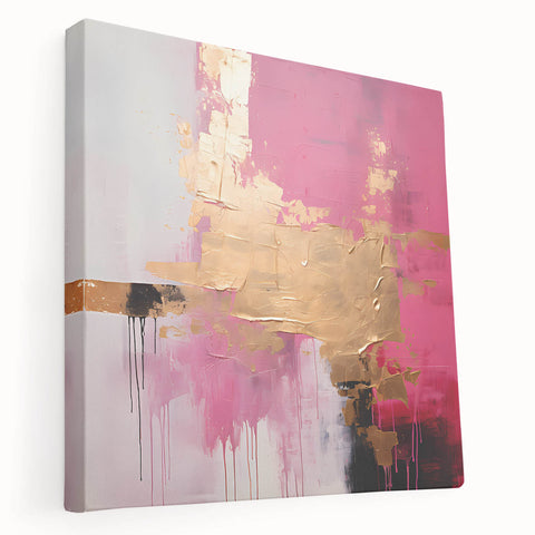 Abstract strokes wall art on stretched canvas showcasing vibrant colors in a modern design. Ideal for contemporary home decor and art enthusiasts.
