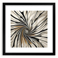 Abstract strokes wall art framed in black, showcasing vibrant colors and fluid patterns, ideal for modern home decor and artistic interior design.