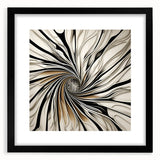 Abstract strokes wall art framed in black, showcasing vibrant colors and fluid patterns, ideal for modern home decor and artistic interior design.