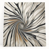 Abstract strokes wall art on stretched canvas, showcasing vibrant hues of blue, orange, and yellow. Perfect for modern home decor, adding a touch of creativity to any space.