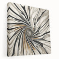 Stretched canvas wall art showcasing vibrant abstract strokes in bold colors, emphasizing modern artistic design. Perfect for enhancing contemporary home decor.