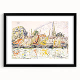 Modern Wall Art - Vibrant Fishing Boats at Le Pouliguen