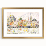 Modern Wall Art - Vibrant Fishing Boats at Le Pouliguen