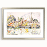 Modern Wall Art - Vibrant Fishing Boats at Le Pouliguen