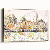 Modern Wall Art - Vibrant Fishing Boats at Le Pouliguen