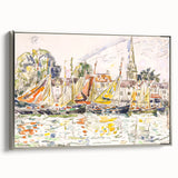 Modern Wall Art - Vibrant Fishing Boats at Le Pouliguen