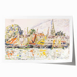 Modern Wall Art - Vibrant Fishing Boats at Le Pouliguen