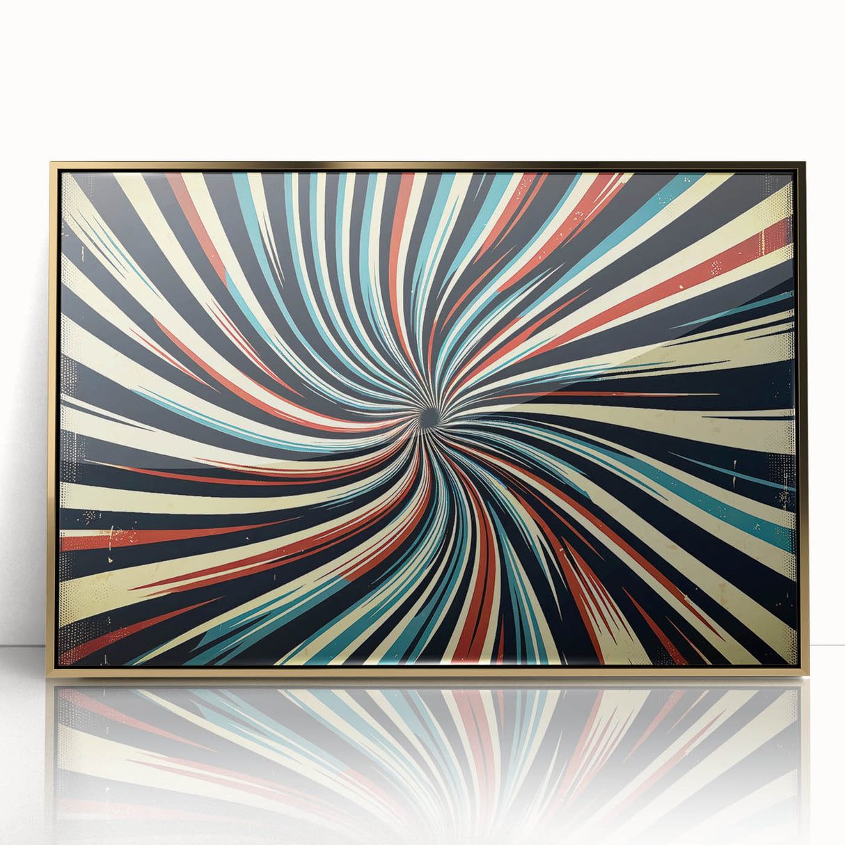 Framed abstract wall art featuring gold acrylic strokes on a textured background, ideal for modern home decor, adding elegance and sophistication to any room.