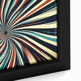 Close-up of a framed abstract strokes wall art piece showcasing vibrant colors and dynamic brushwork, perfect for modern home decor and artistic expression.