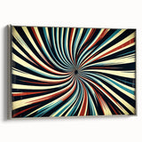 Framed abstract strokes wall art in a sleek silver frame, showcasing bold colors and dynamic patterns, perfect for modern home decor and artistic aesthetics.
