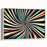 Framed canvas wall art showcasing abstract strokes in soft beige and white hues, elegantly presented in a sleek white frame, perfect for modern home decor.