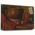Modern Wall Art - Rustic Still Life with Apples and Pottery